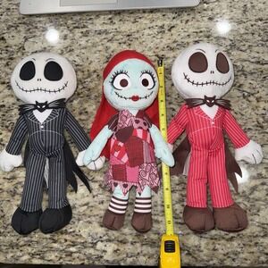Disney Nightmare Before Christmas 3 Piece Jack  Black And Red And Sally Box A